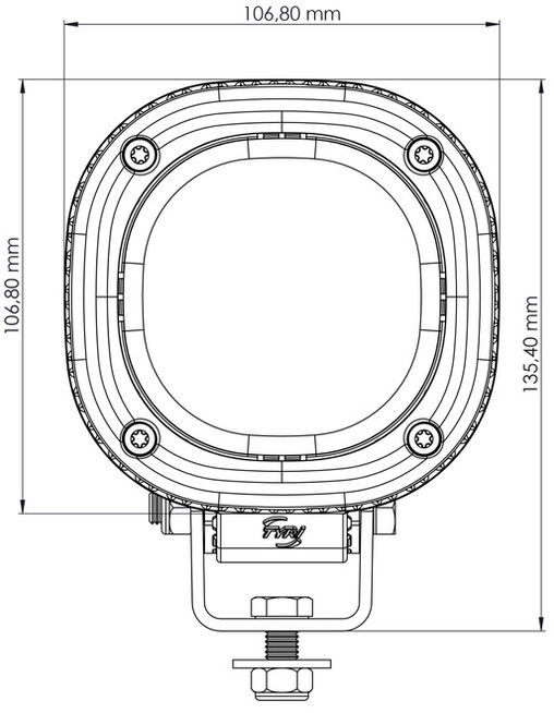 TYRI 1010 IR lampa na podczerwień