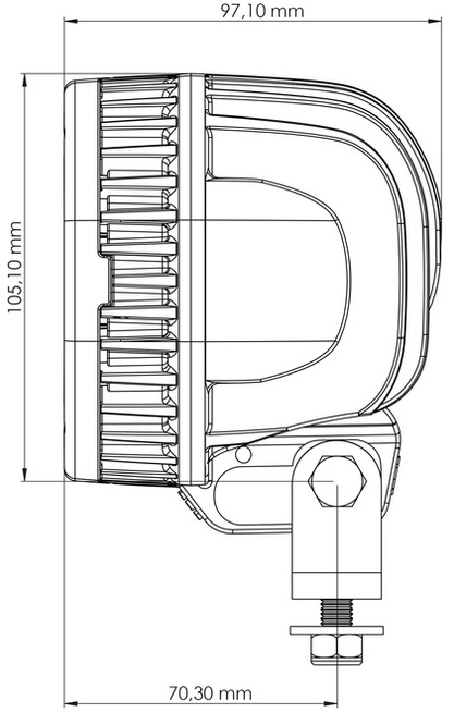 TYRI 1010 IR lampa na podczerwień