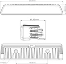 TYRI VL6 VL6-109 lampa robocza LED ze światłem symetrycznym, montowana za pomocą śrub.