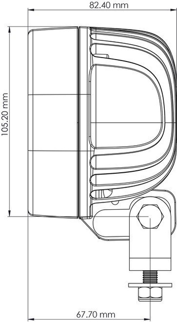 TYRI 1010 Blue/Red/White-Beam lampa robocza LED do opryskiwaczy.