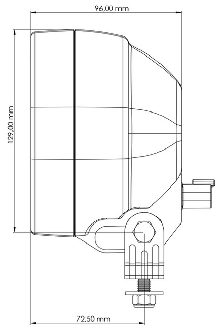 TYRI 1313 Halogen HD-084 lampa robocza ze światłem symetrycznym.